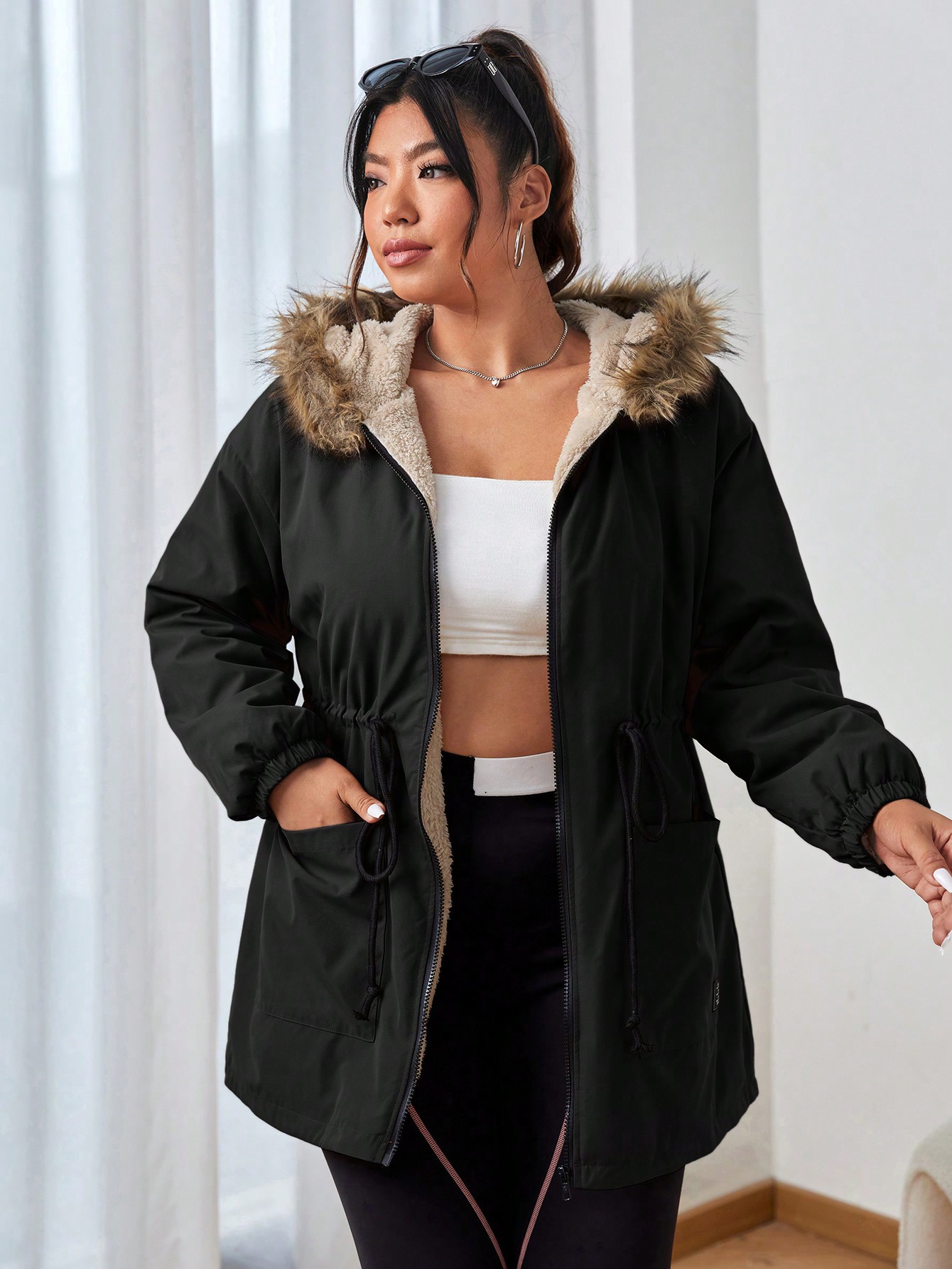 In Casual Plus Size Winter Coats