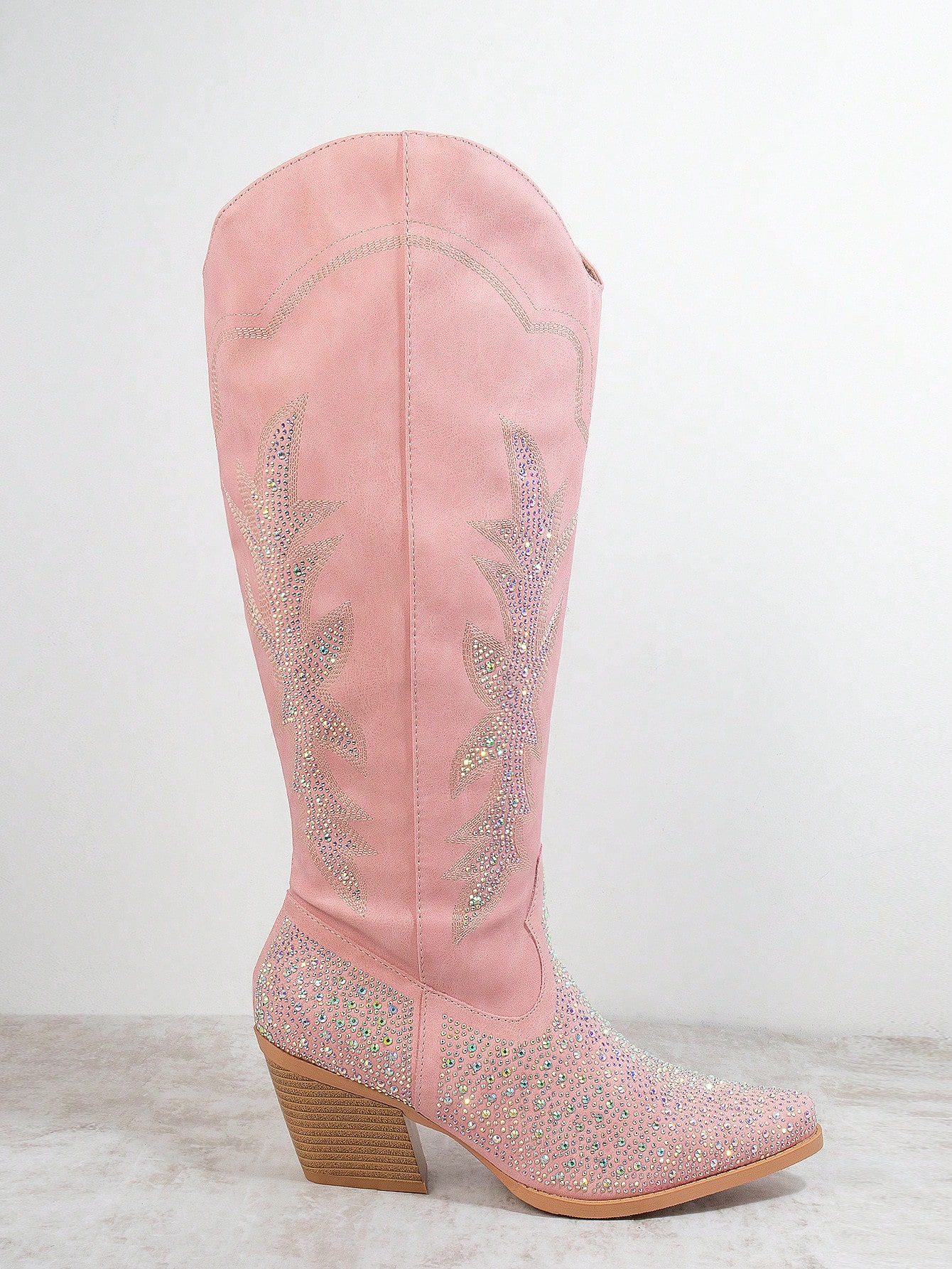 In Pink Women Knee-High Boots