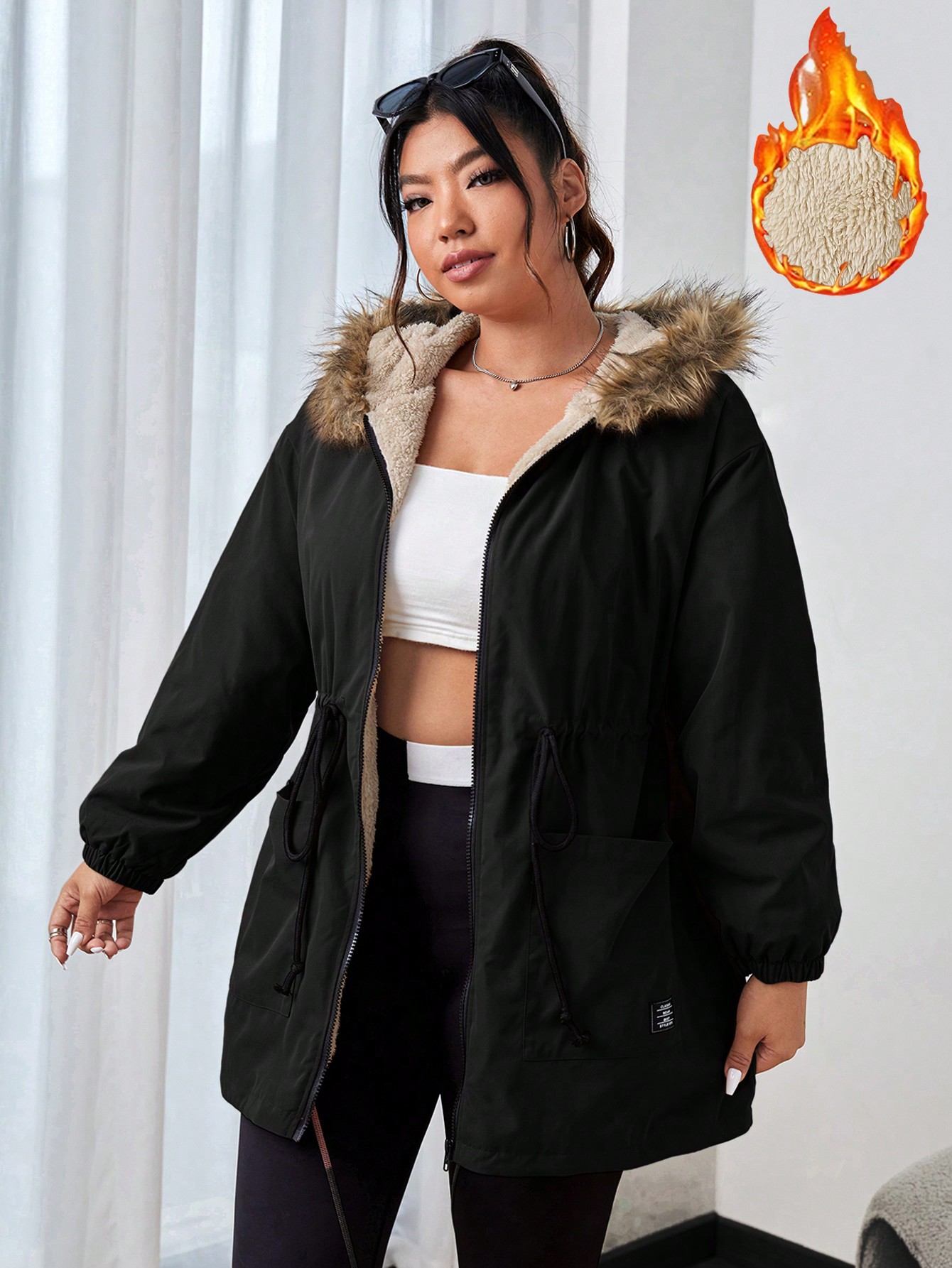 In Casual Plus Size Winter Coats