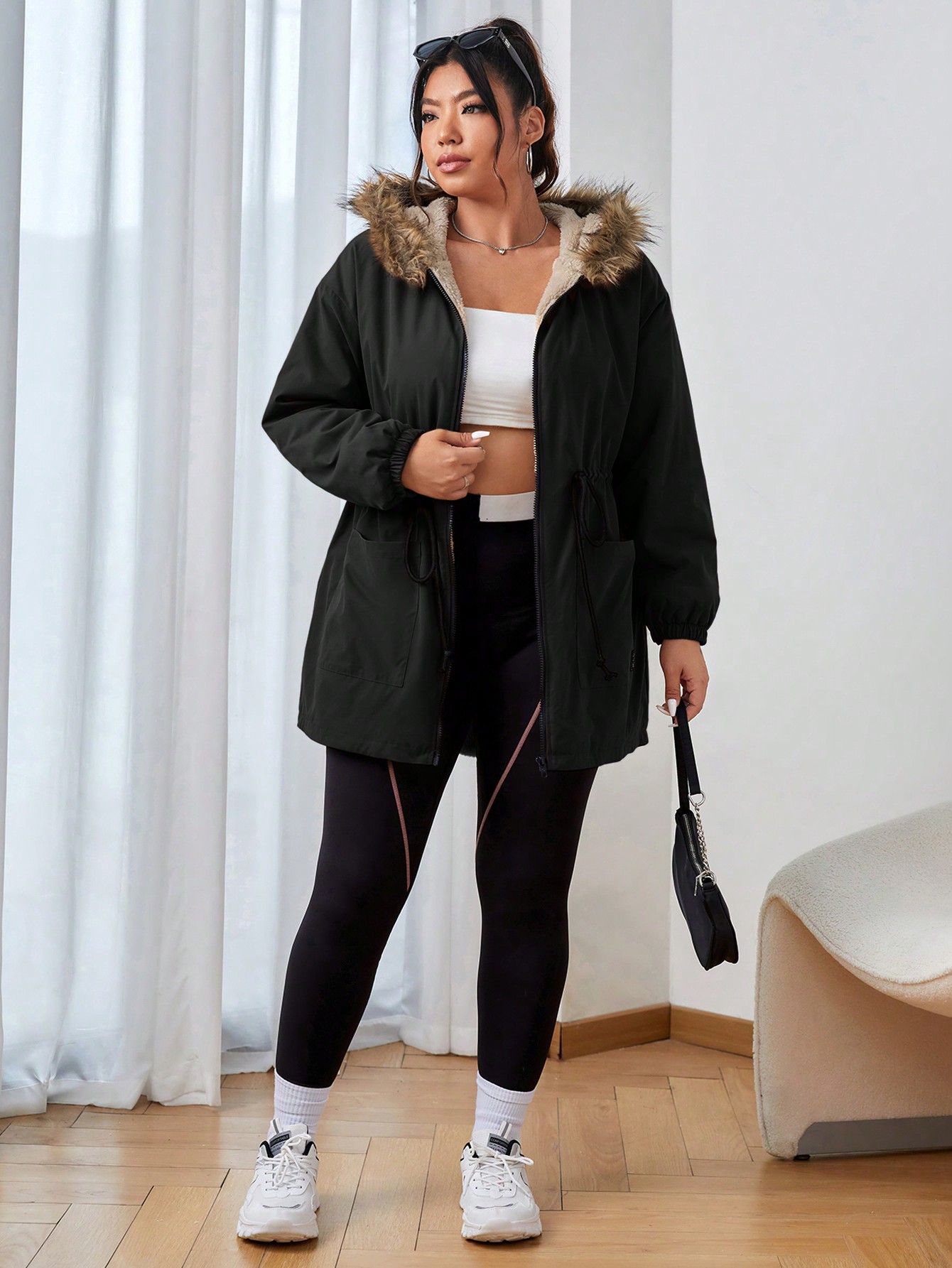 In Casual Plus Size Winter Coats