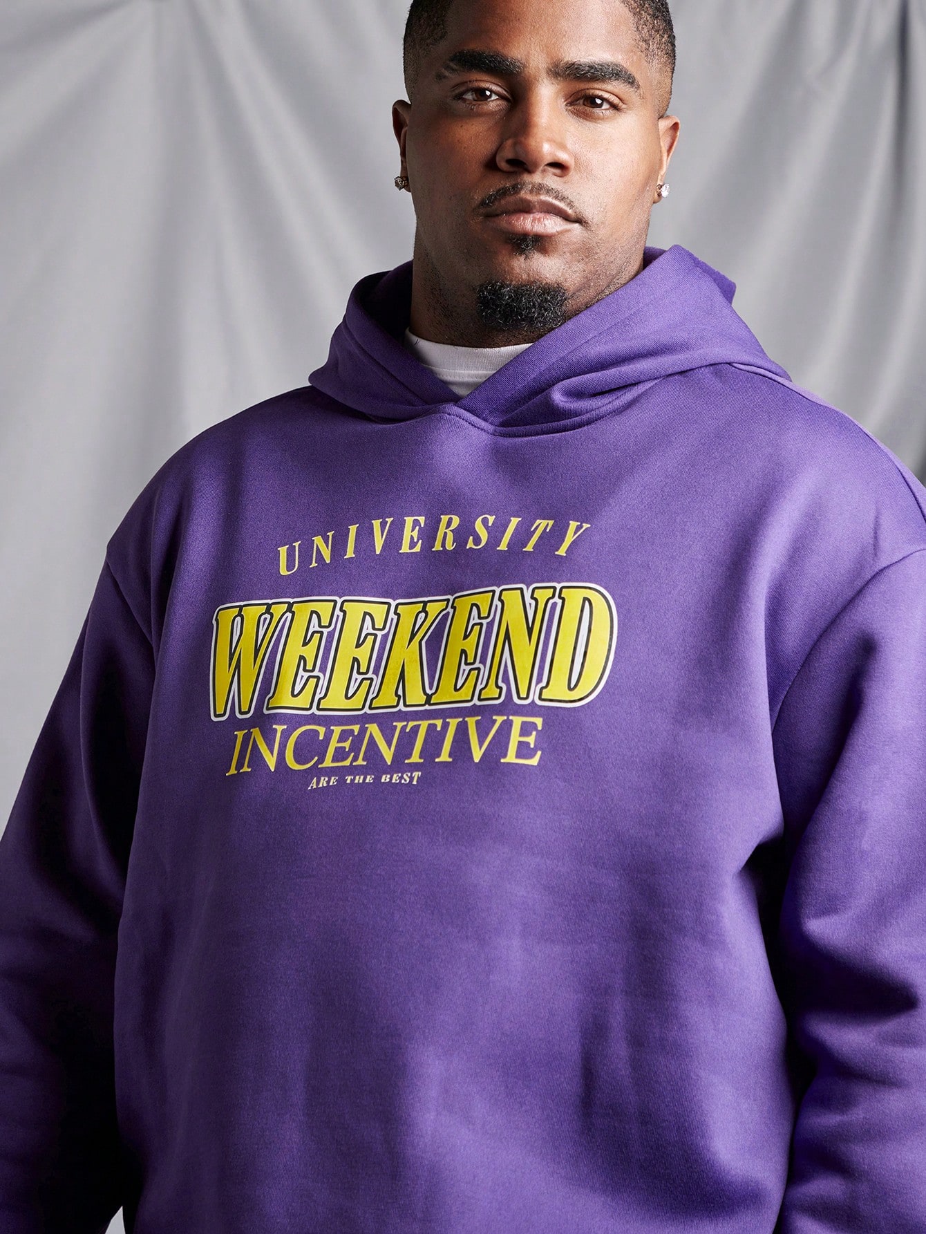 Men Plus Size Hoodie & Sweatshirt Co-ords