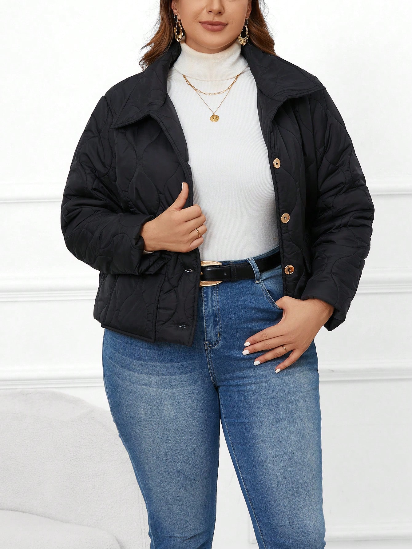 In Casual Plus Size Winter Coats