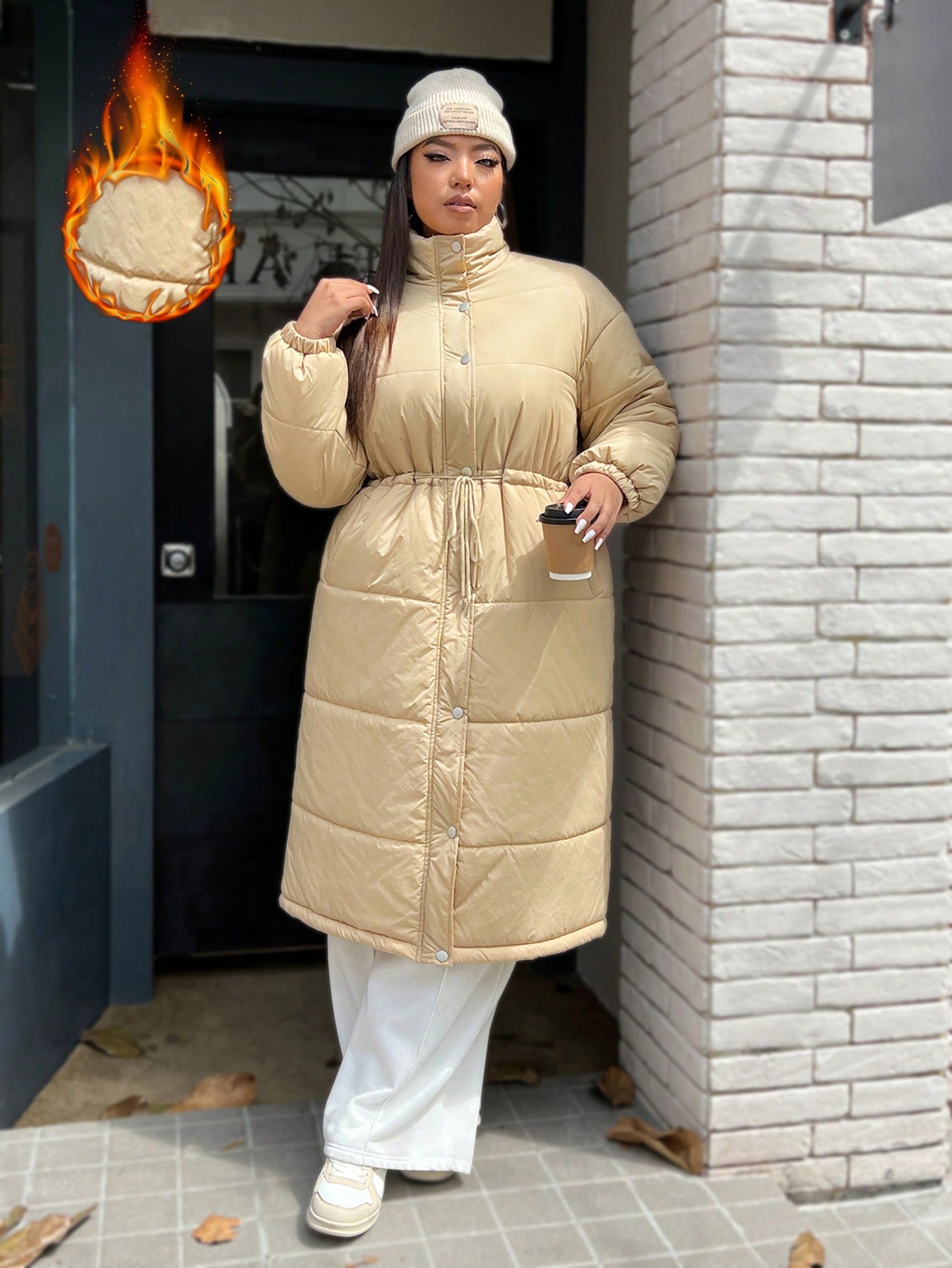 In Casual Plus Size Winter Coats