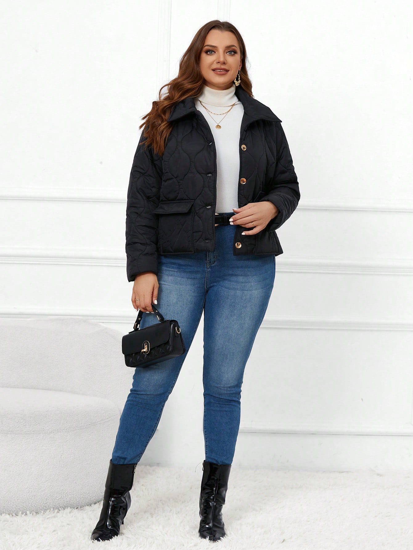 In Casual Plus Size Winter Coats