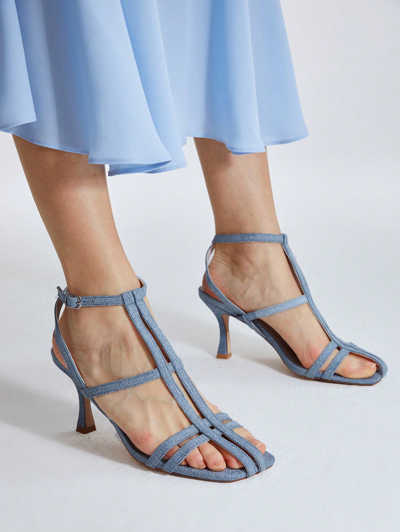 In Blue Women Heeled Sandals