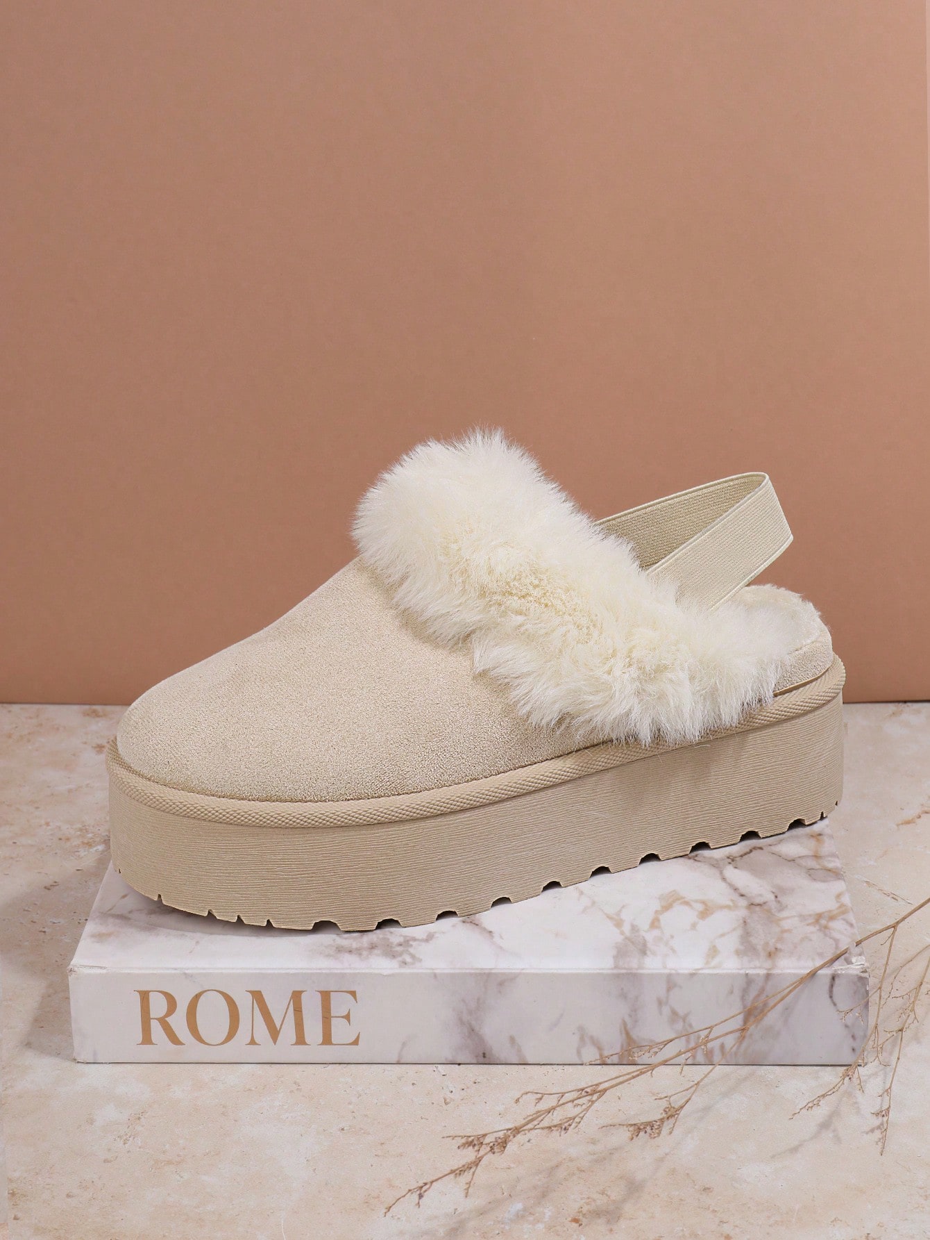 In Beige Women Home Slippers