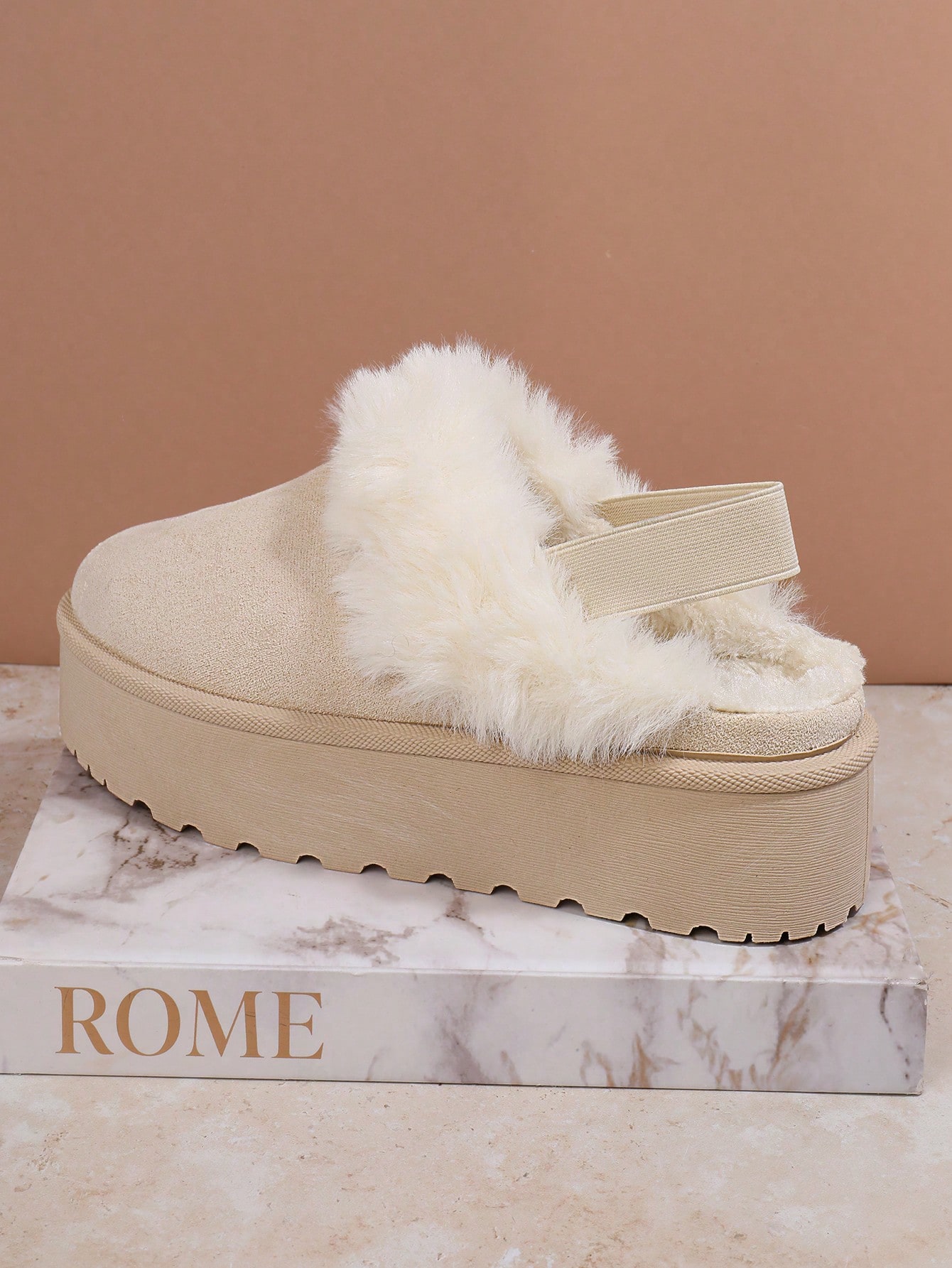 In Beige Women Home Slippers