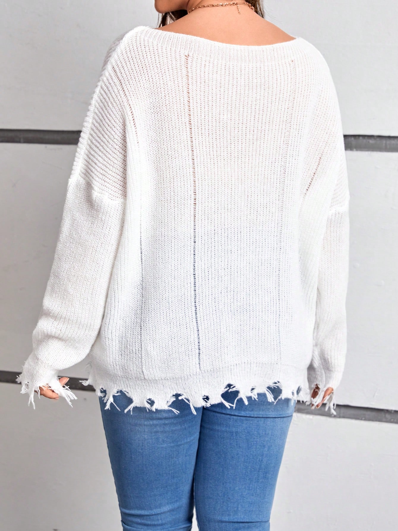 In White Plus Size Sweaters