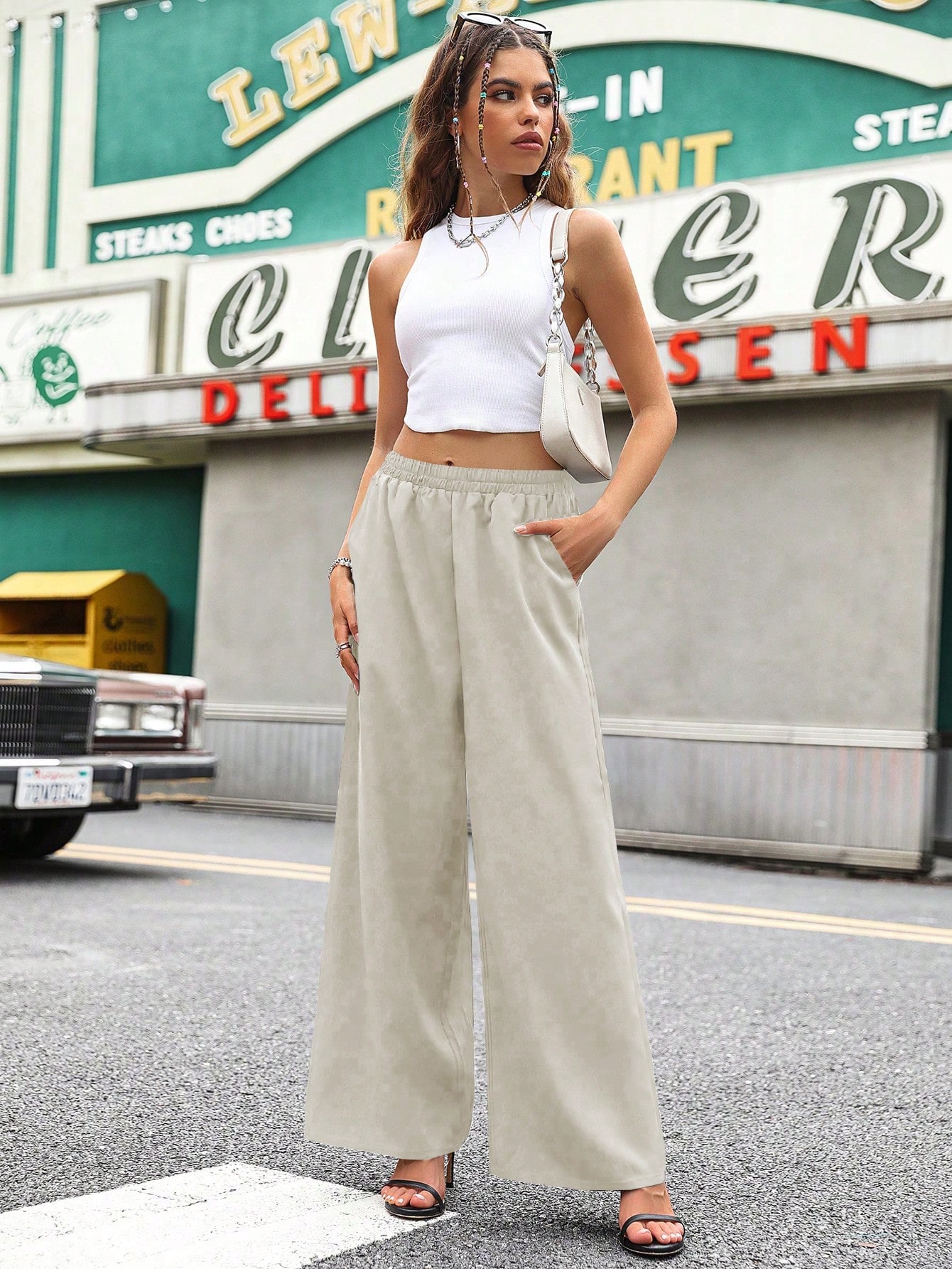 In Beige Women Pants