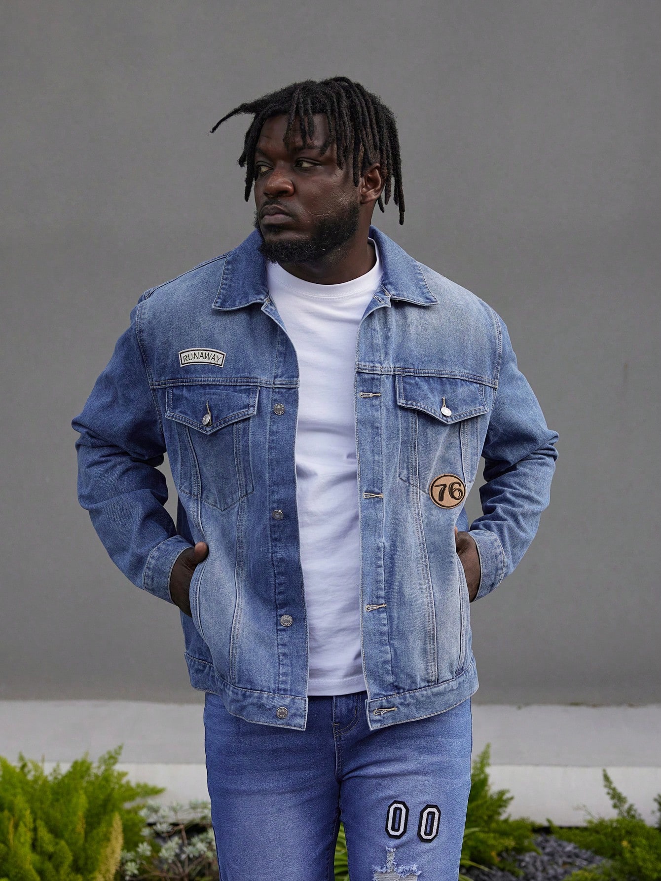 Men Plus Size Denim Jackets