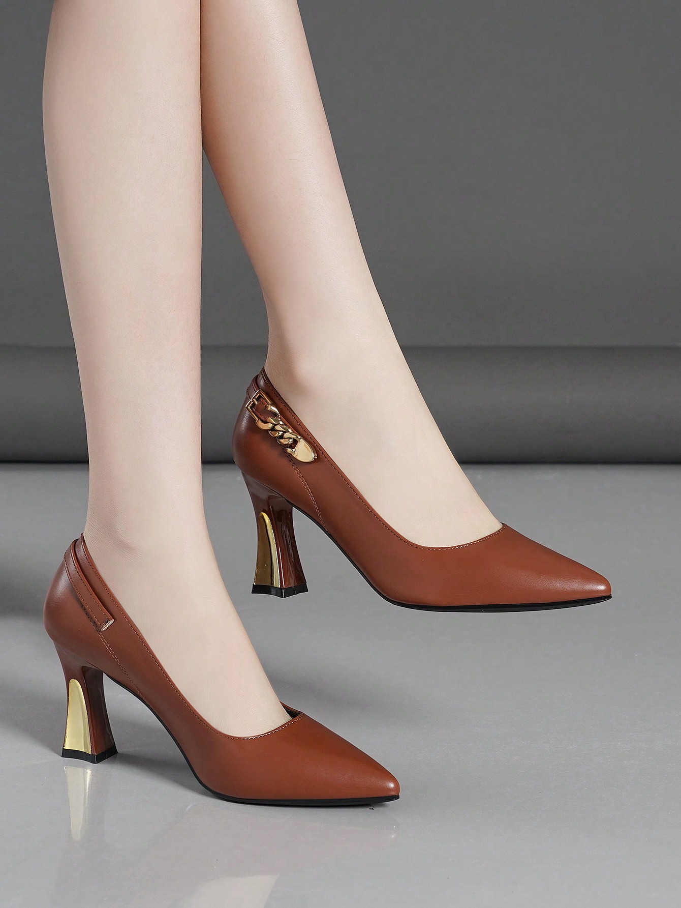 In Brown Women Pumps