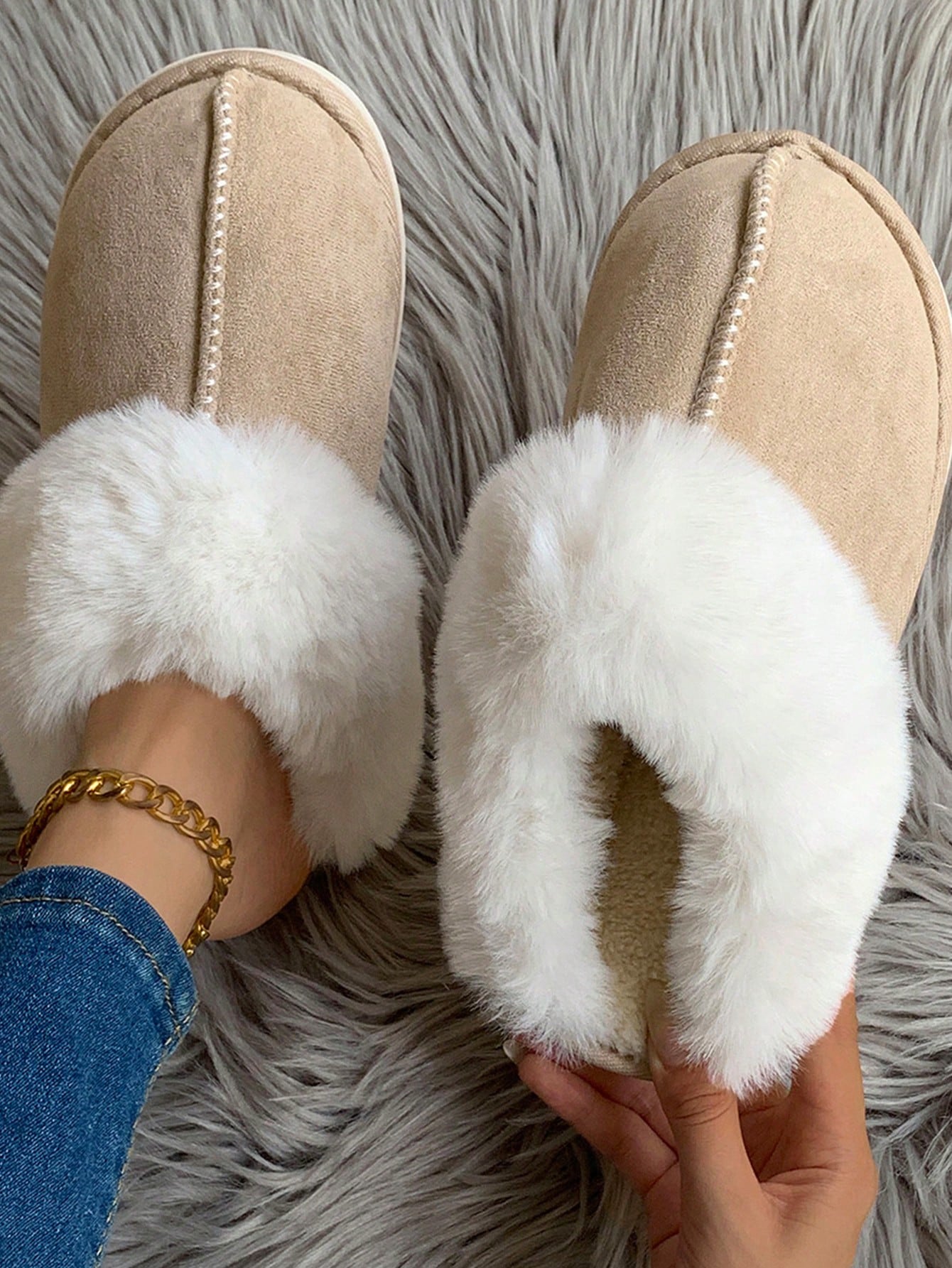 In Khaki Women Home Slippers