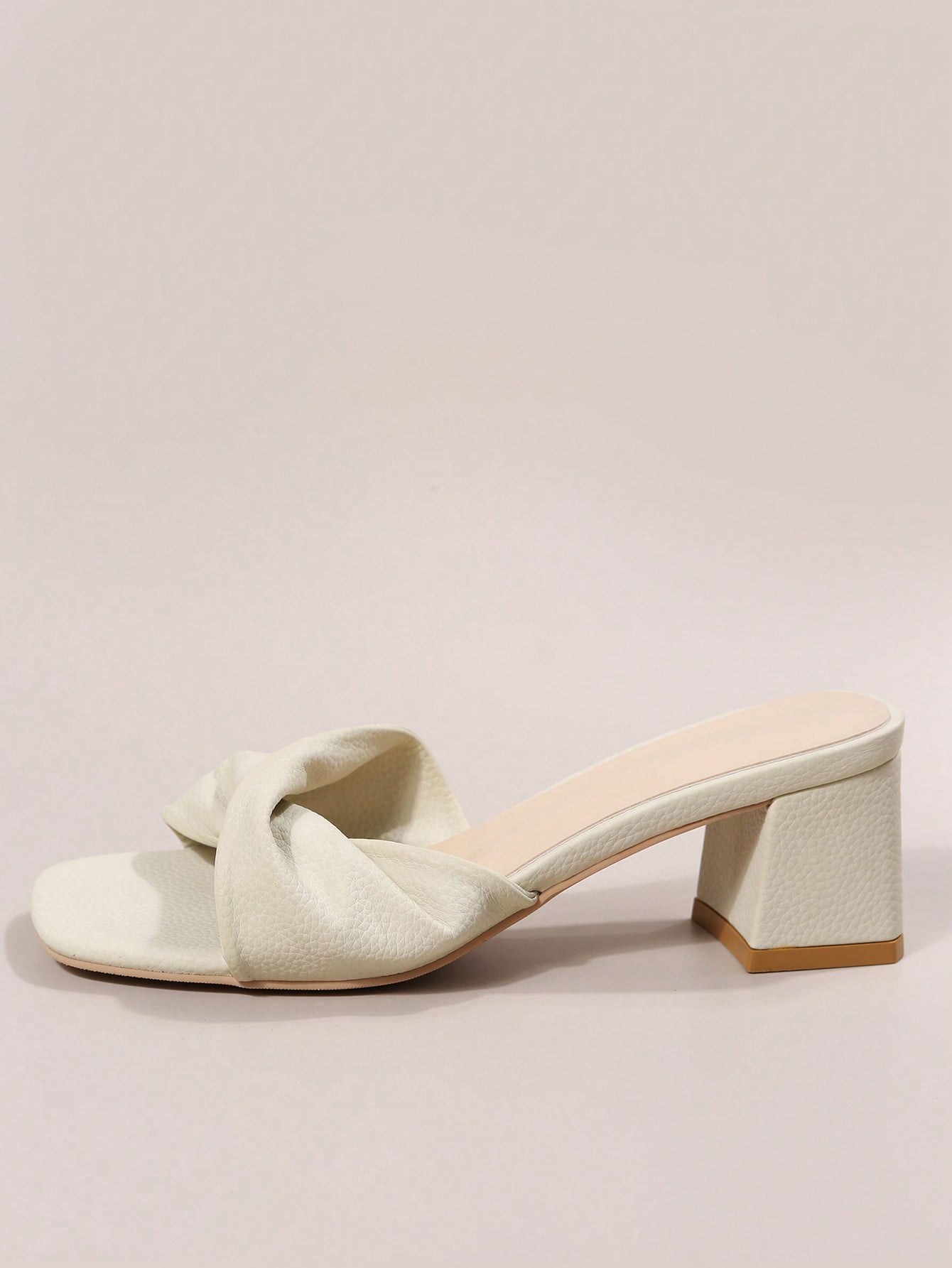 In Beige Women Heeled Sandals