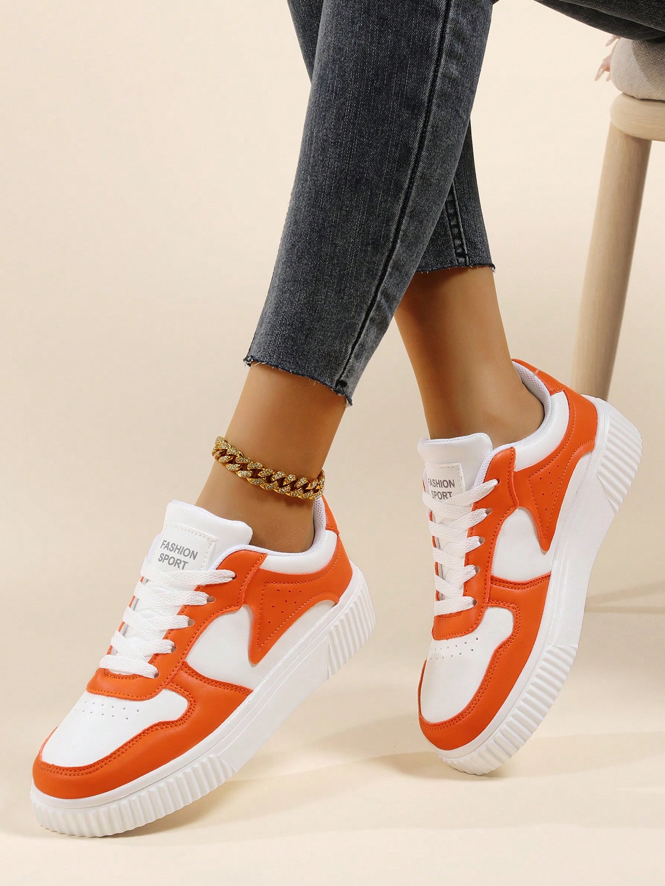 In Orange Women Shoes