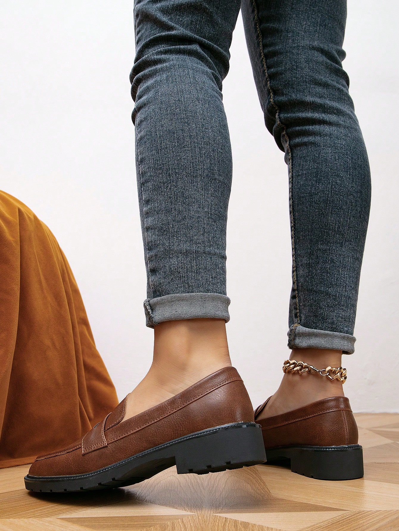 In Coffee Brown Women Flats