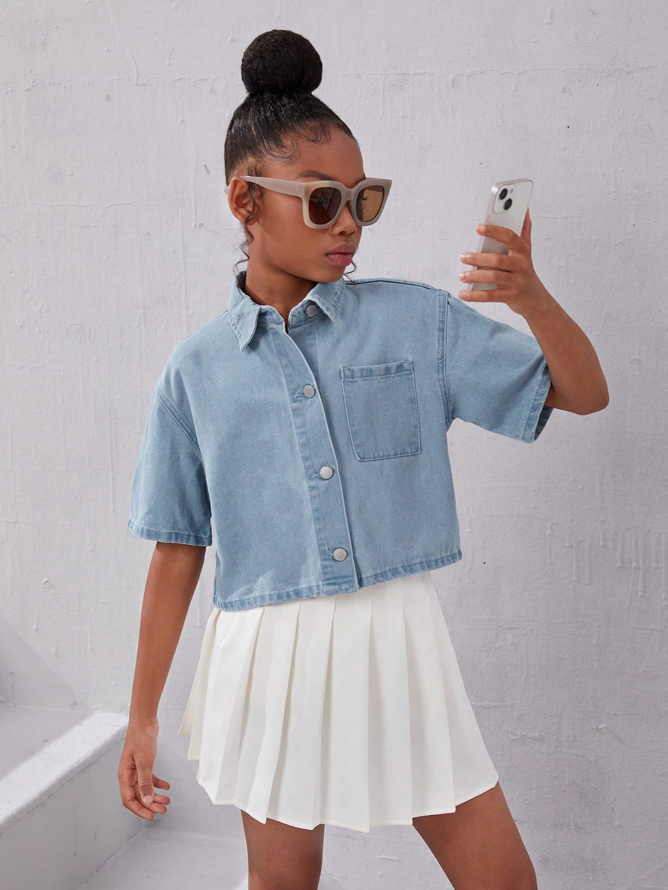 Tween Girls Denim Tops