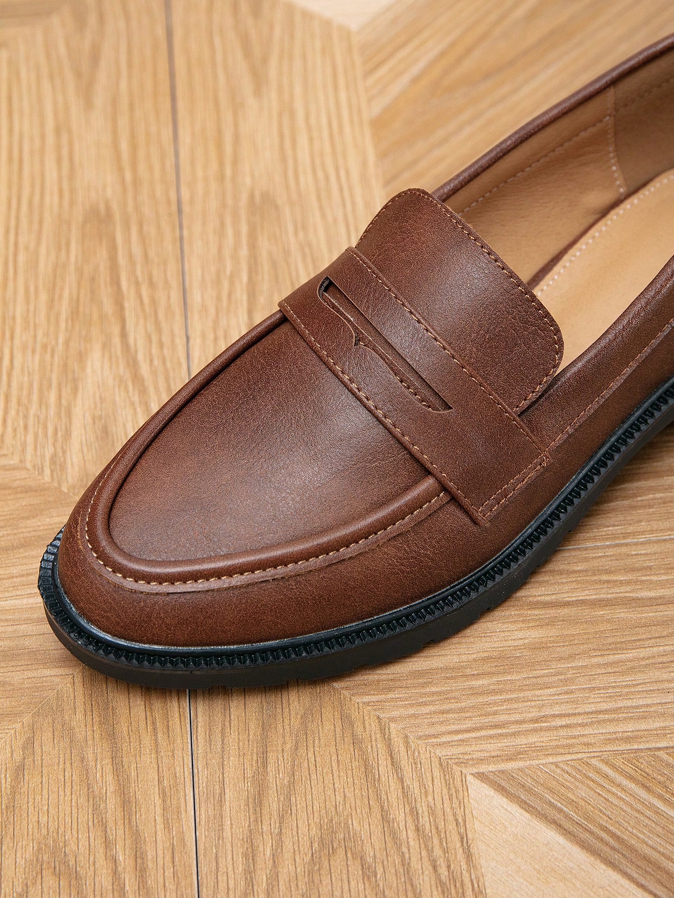 In Coffee Brown Women Flats