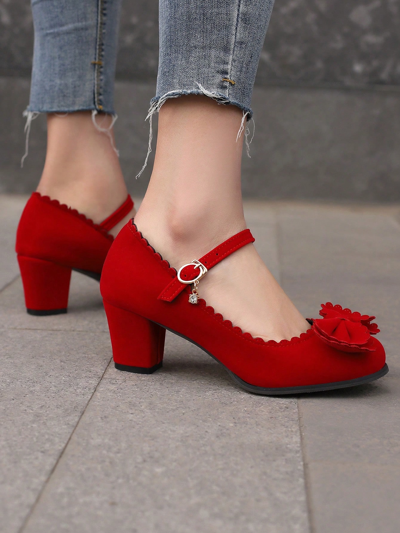 In Red Women Pumps