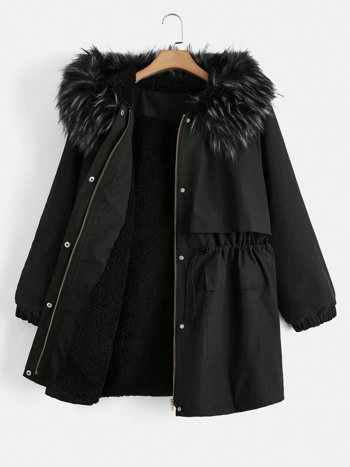 In Casual Plus Size Winter Coats