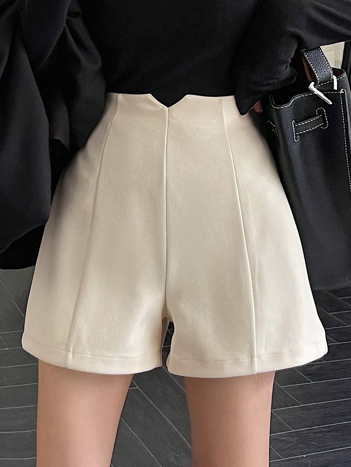 In Beige Women Shorts