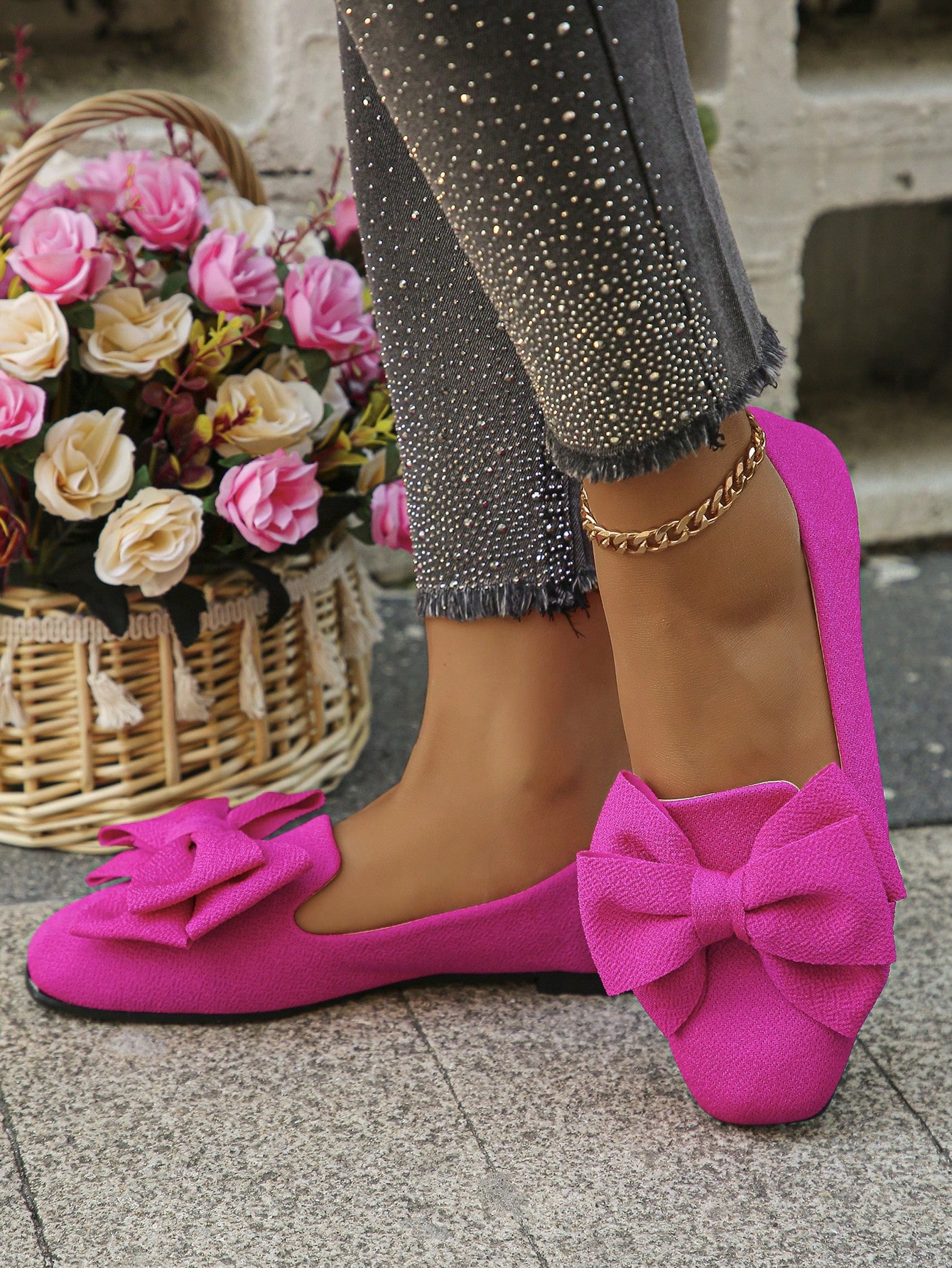 In Hot Pink Women Flats