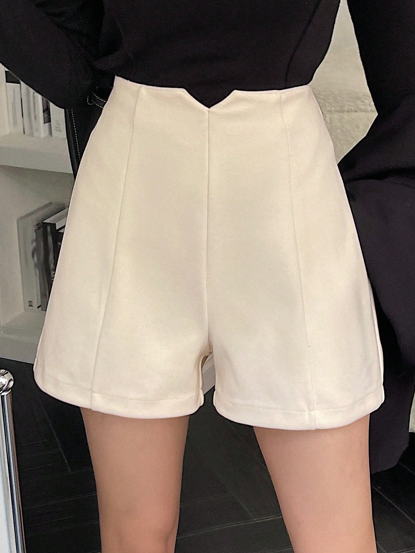 In Beige Women Shorts