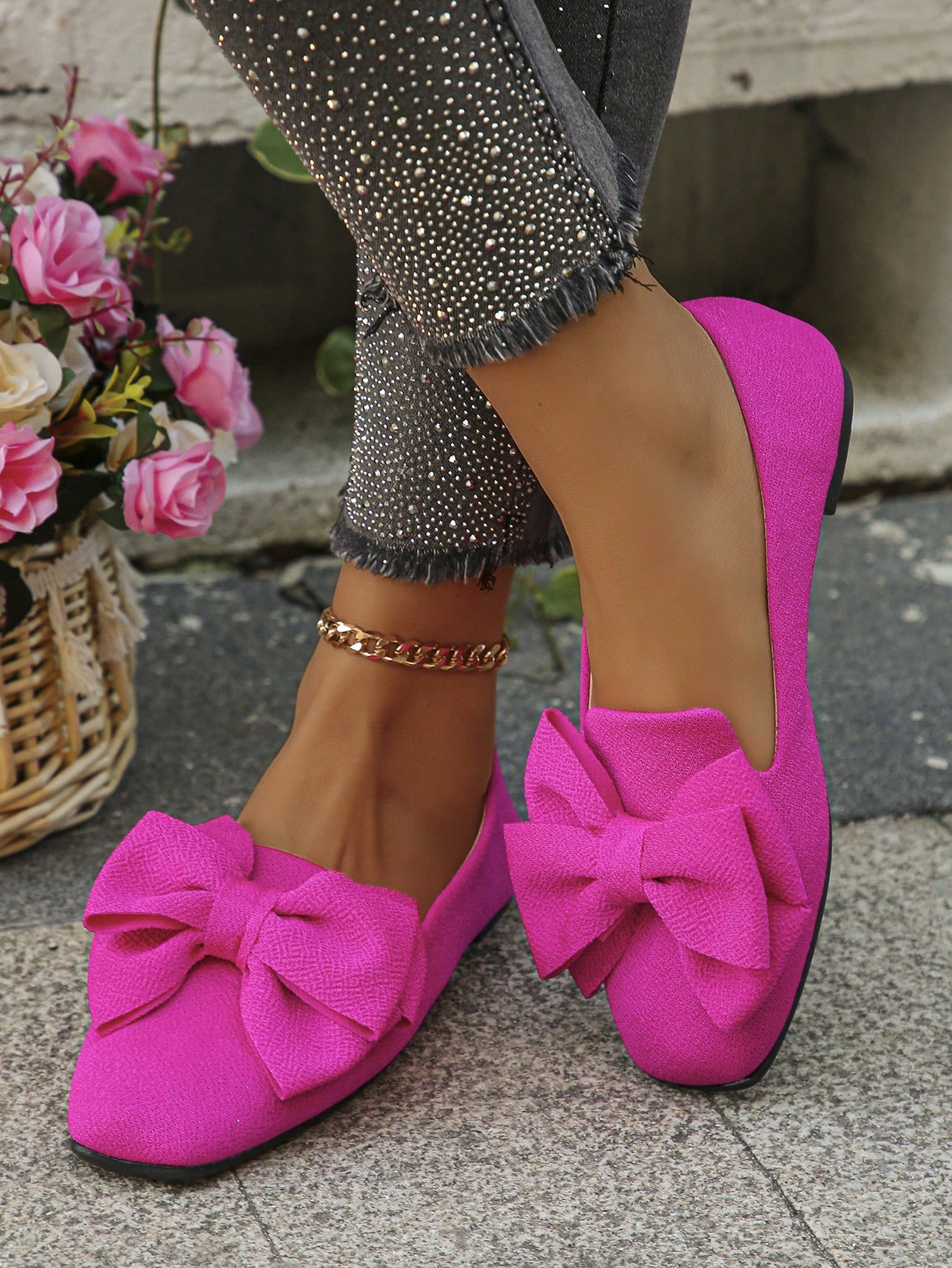 In Hot Pink Women Flats