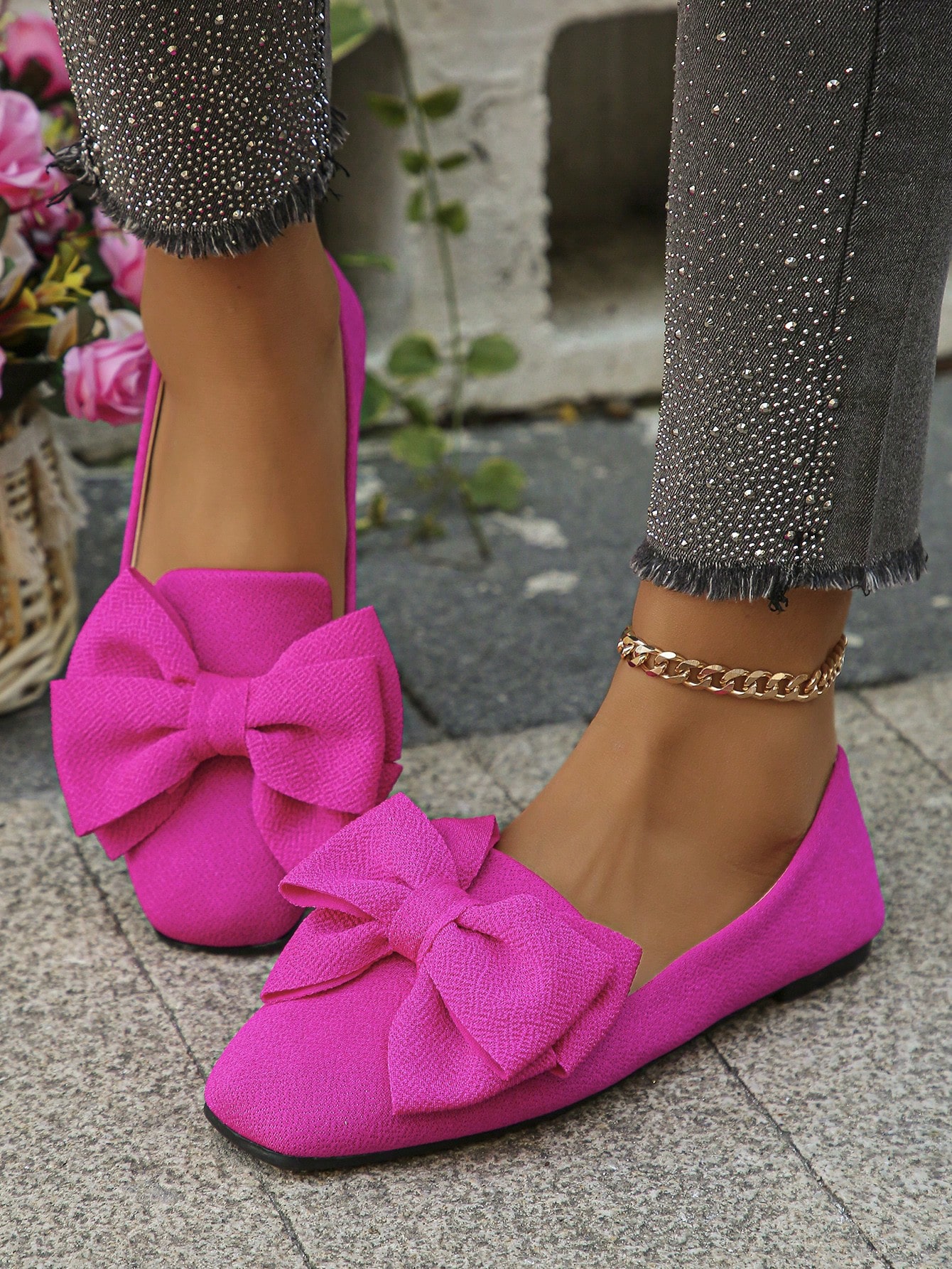 In Hot Pink Women Flats