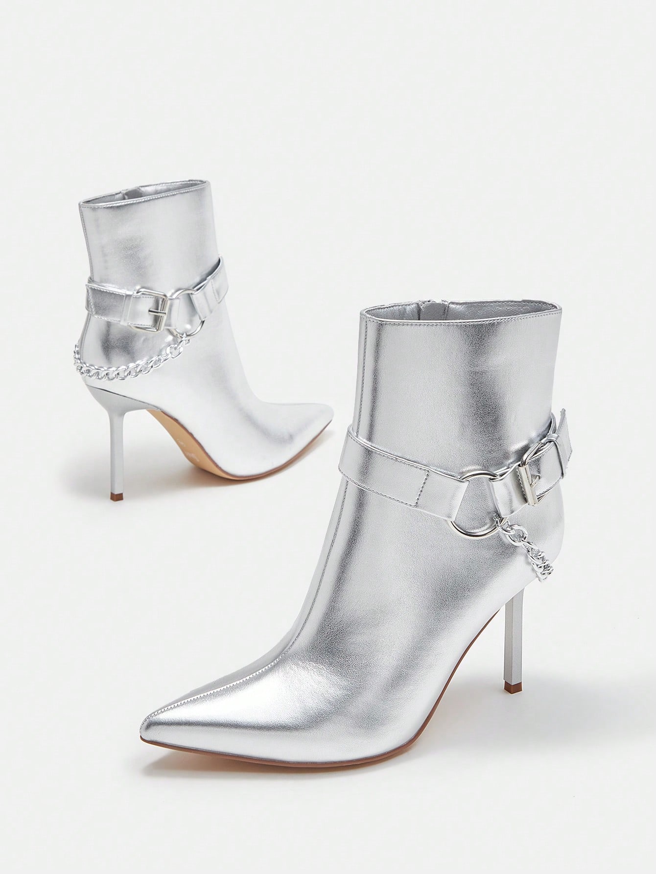 In Silver Women Ankle Boots & Booties