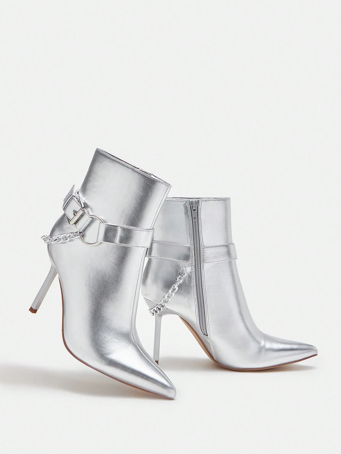 In Silver Women Ankle Boots & Booties