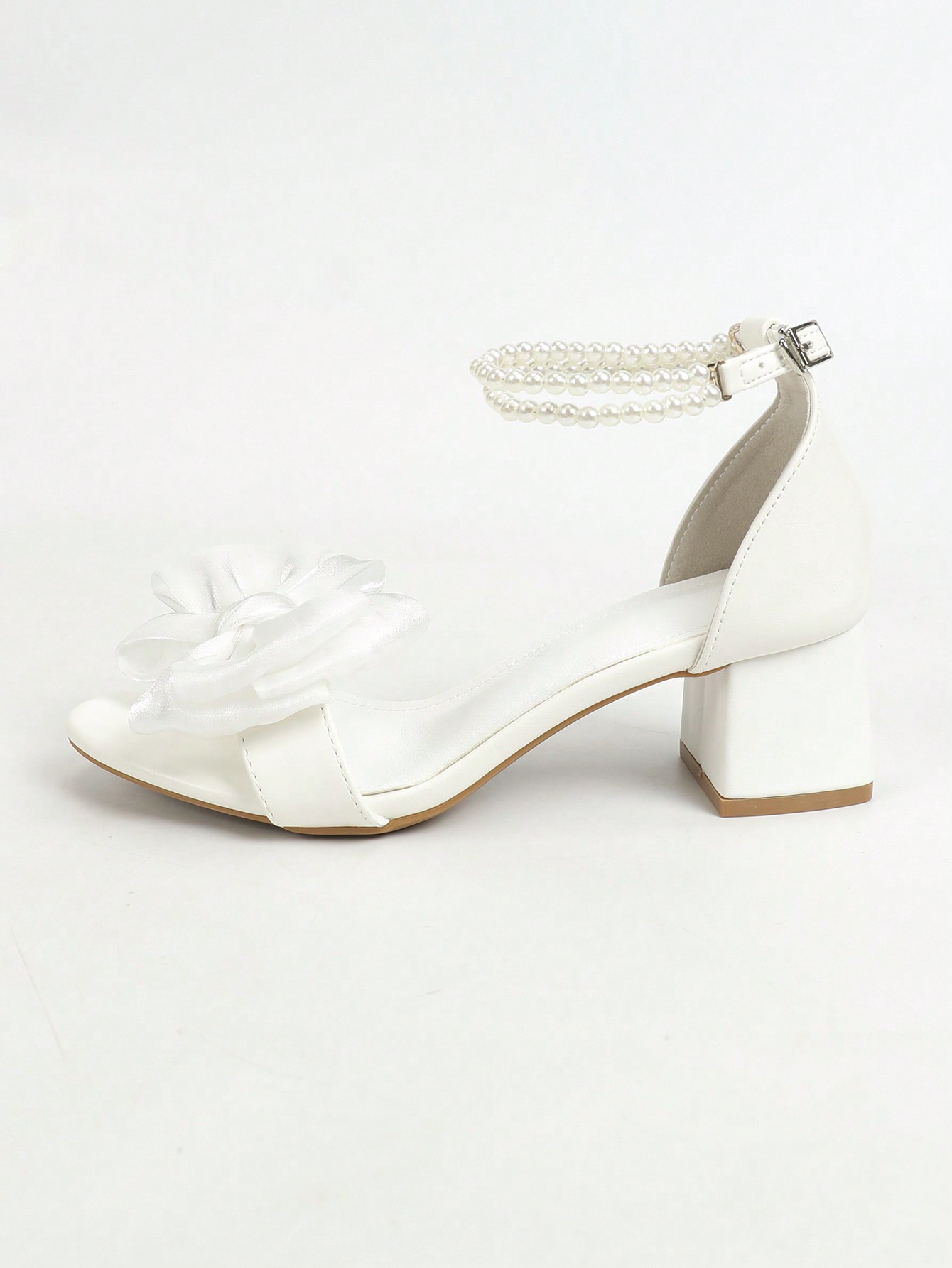 In White Women Heeled Sandals