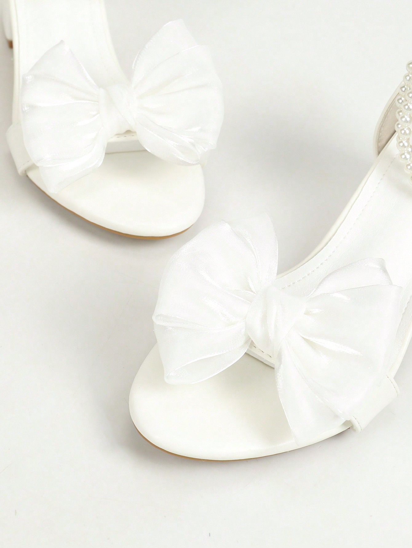 In White Women Heeled Sandals