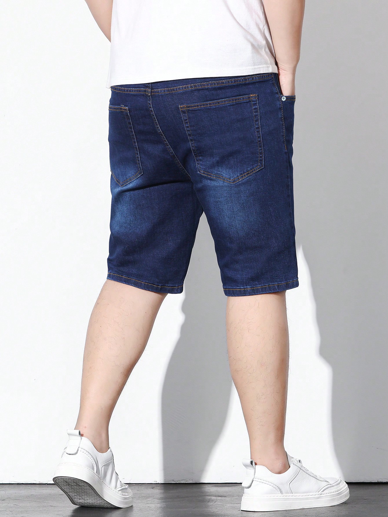 Men Plus Size Denim Shorts