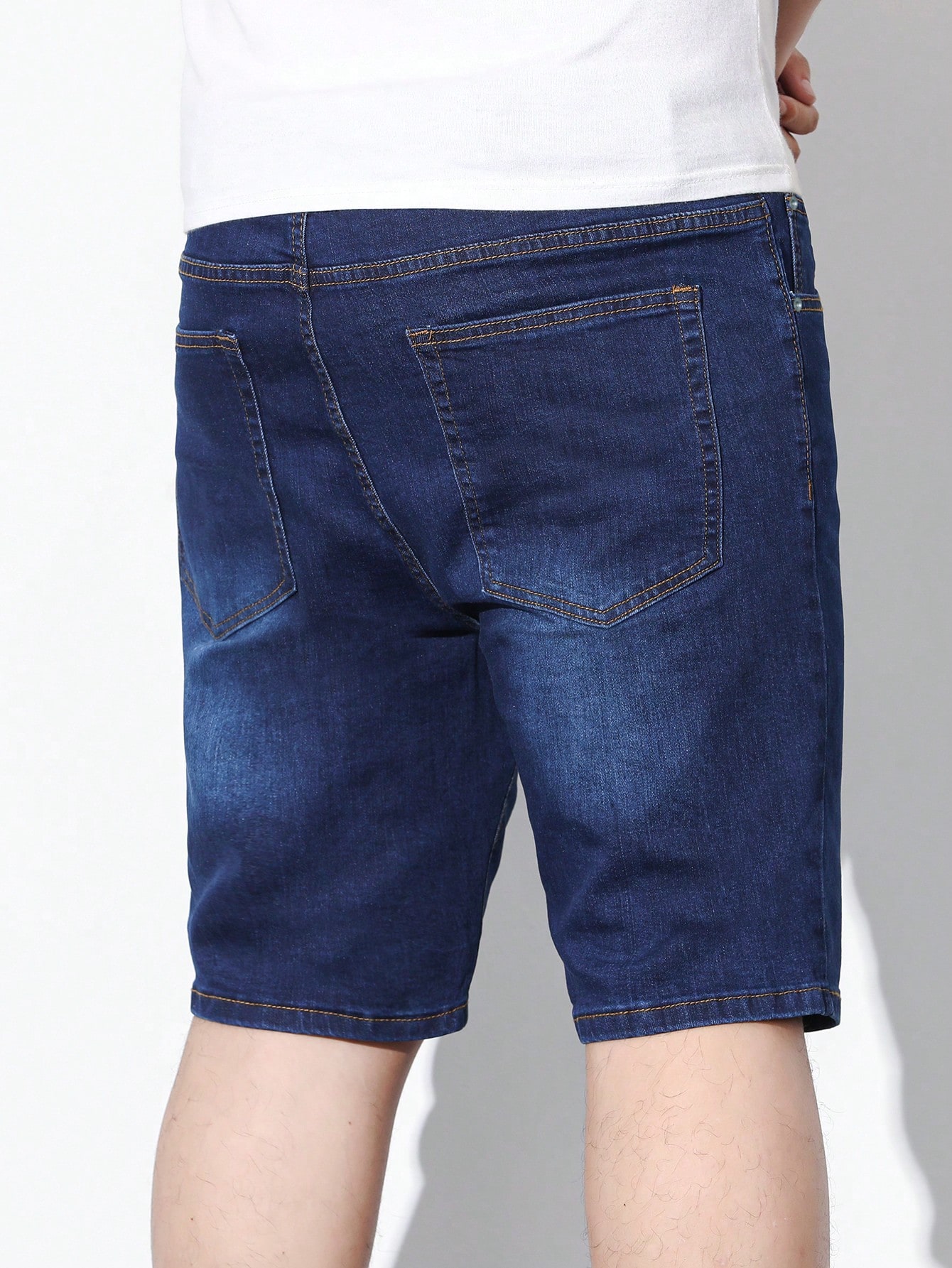 Men Plus Size Denim Shorts