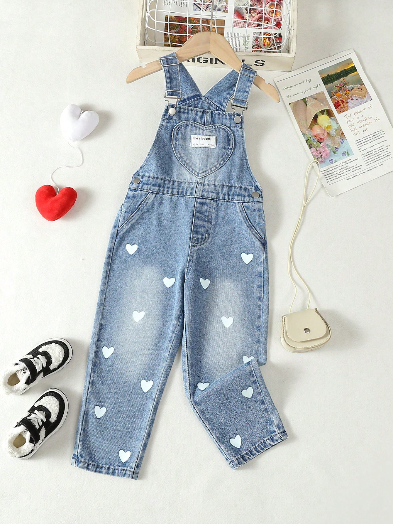 Young Girls Denim Overalls & Jumpsuits