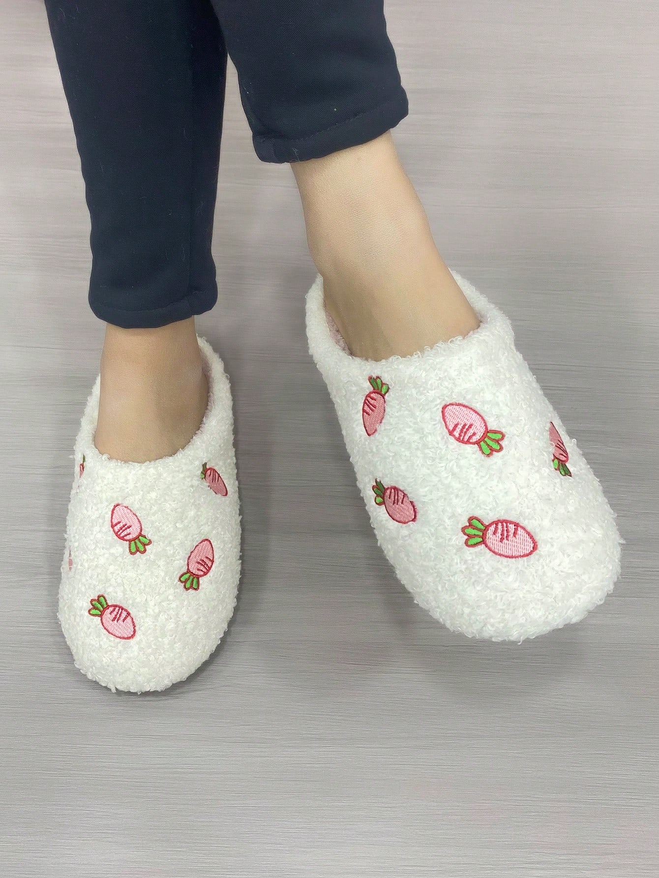 In Beige Women Home Slippers