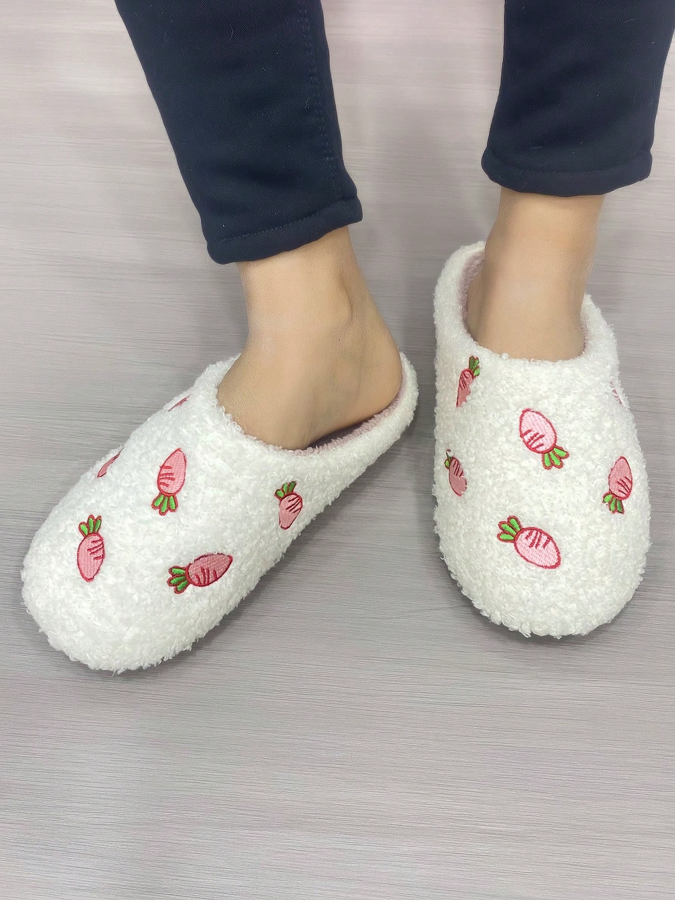 In Beige Women Home Slippers