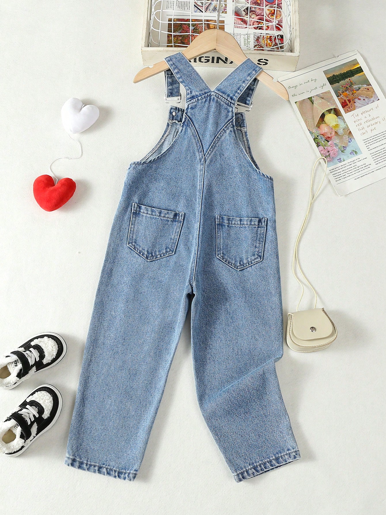 Young Girls Denim Overalls & Jumpsuits