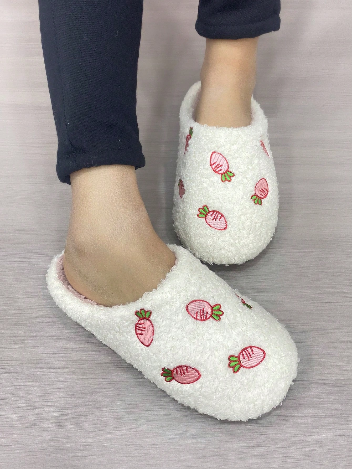 In Beige Women Home Slippers