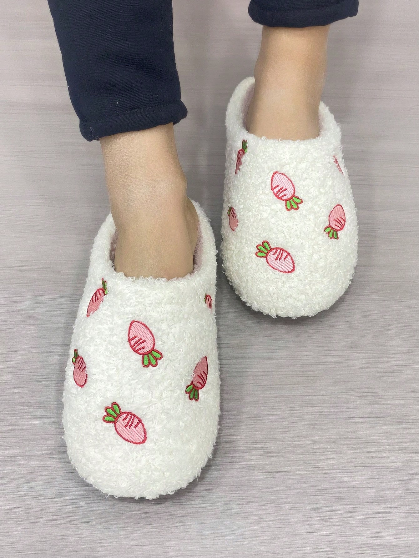 In Beige Women Home Slippers