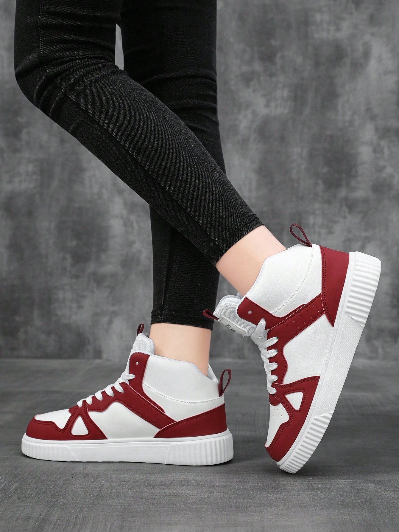 In Red and White Women Shoes