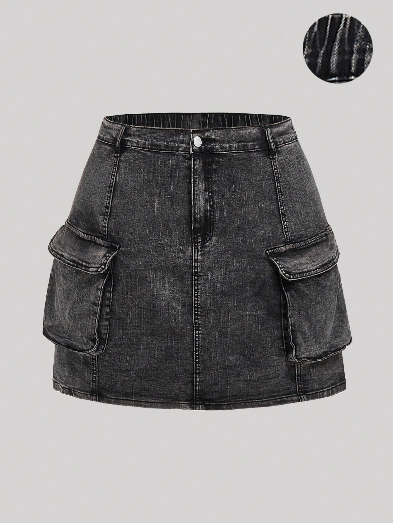 Plus Size Denim Skirts