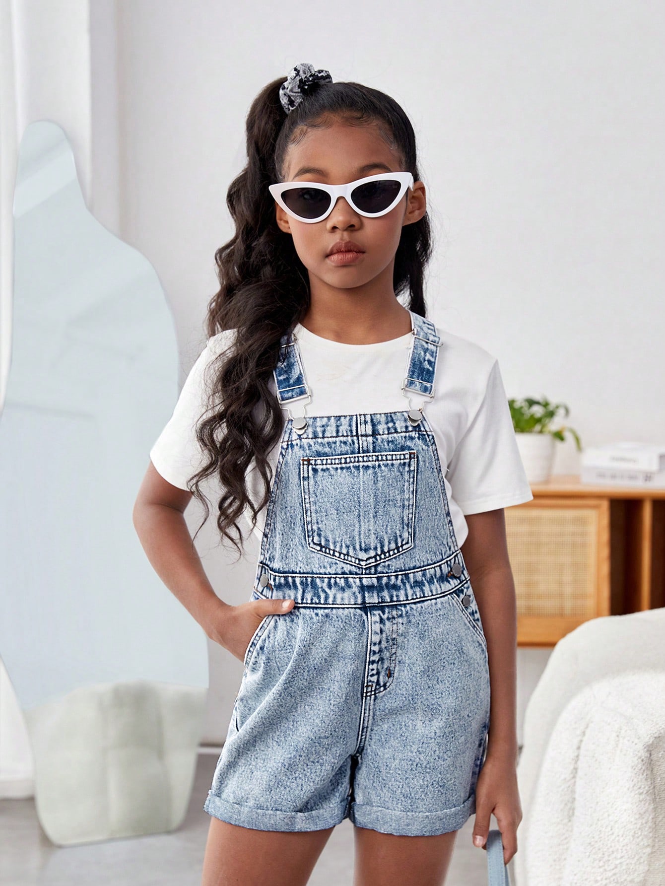 Tween Girls Denim Overalls & Jumpsuits