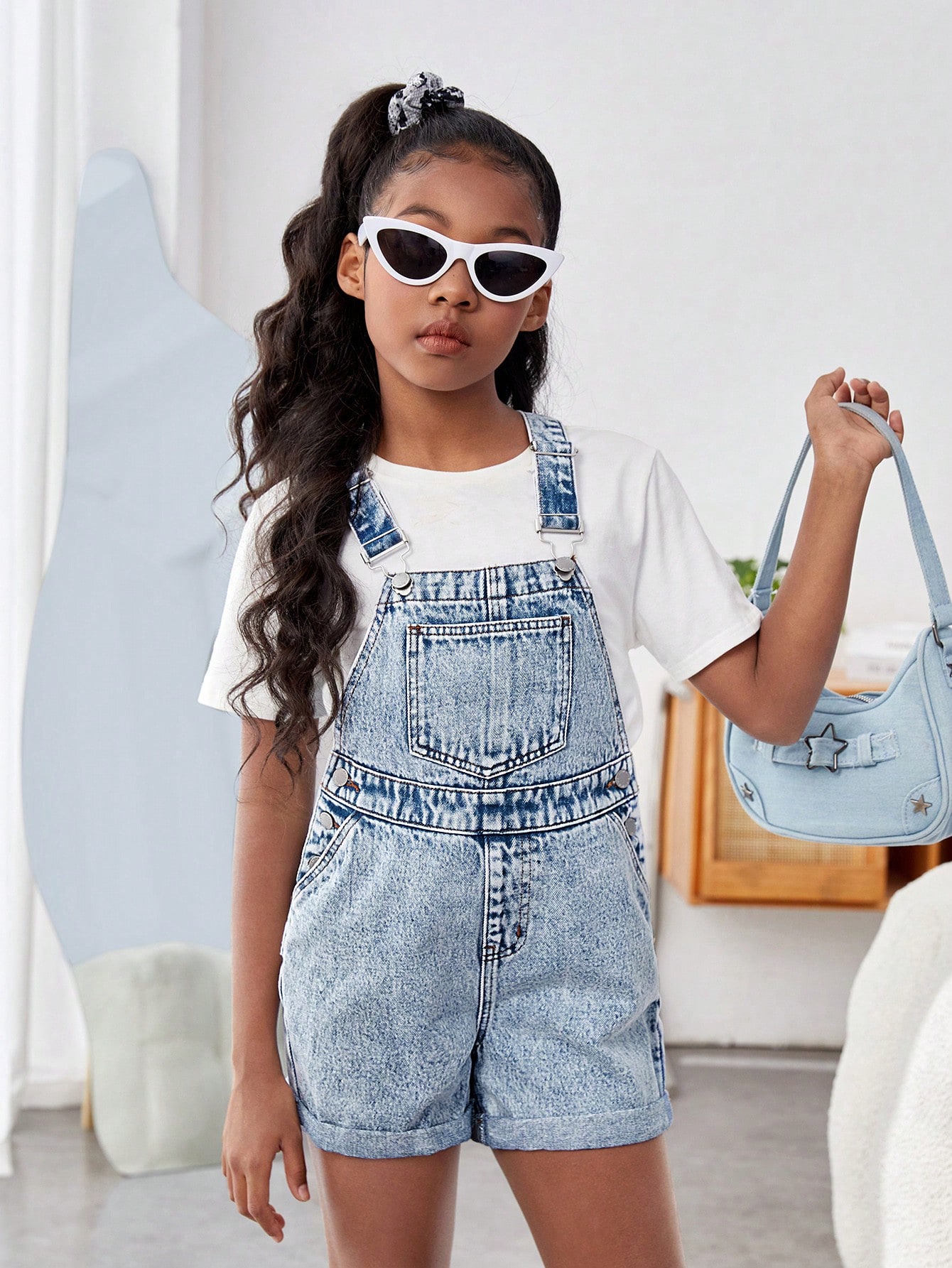 Tween Girls Denim Overalls & Jumpsuits