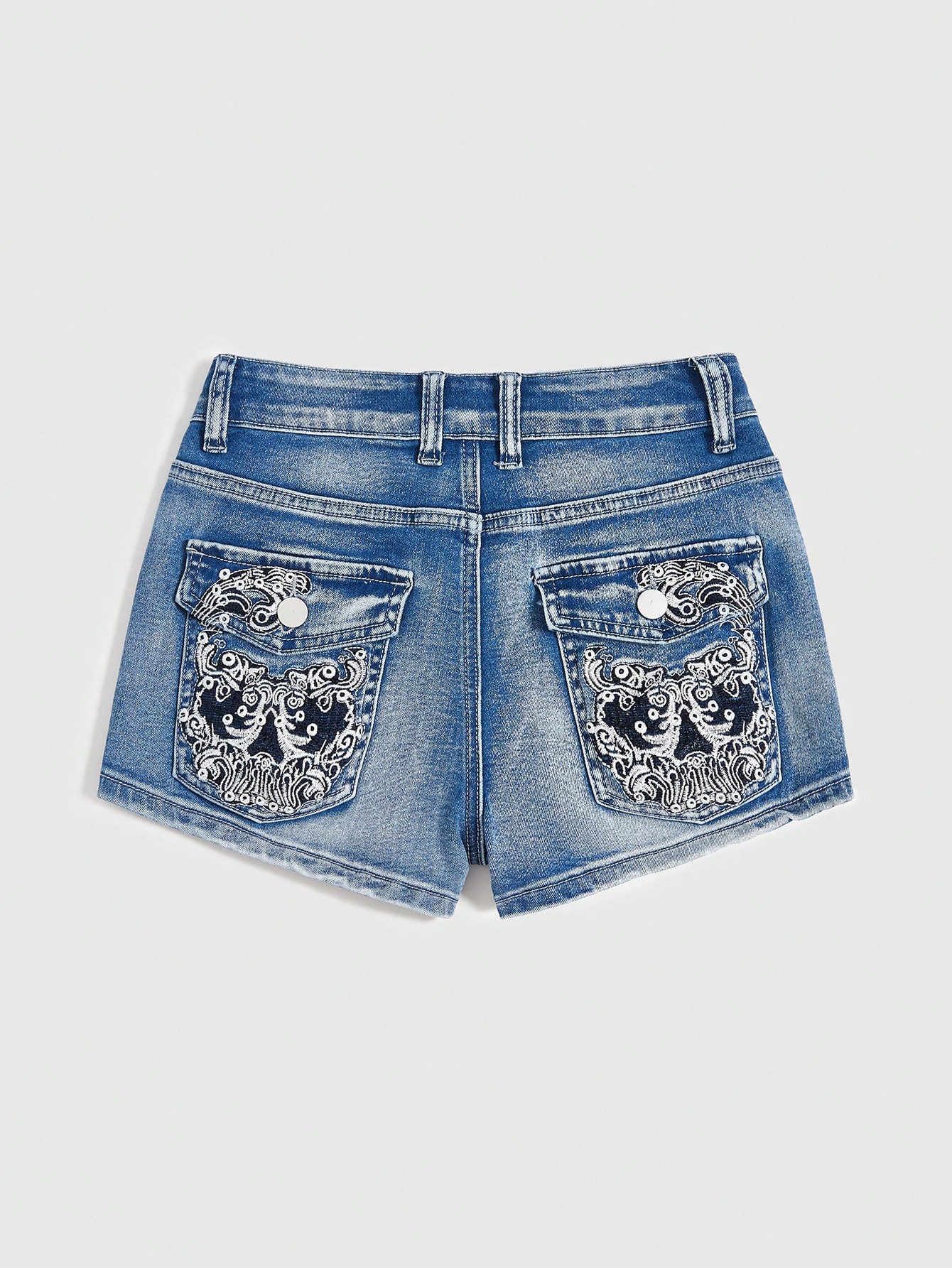 Plus Size Denim Shorts