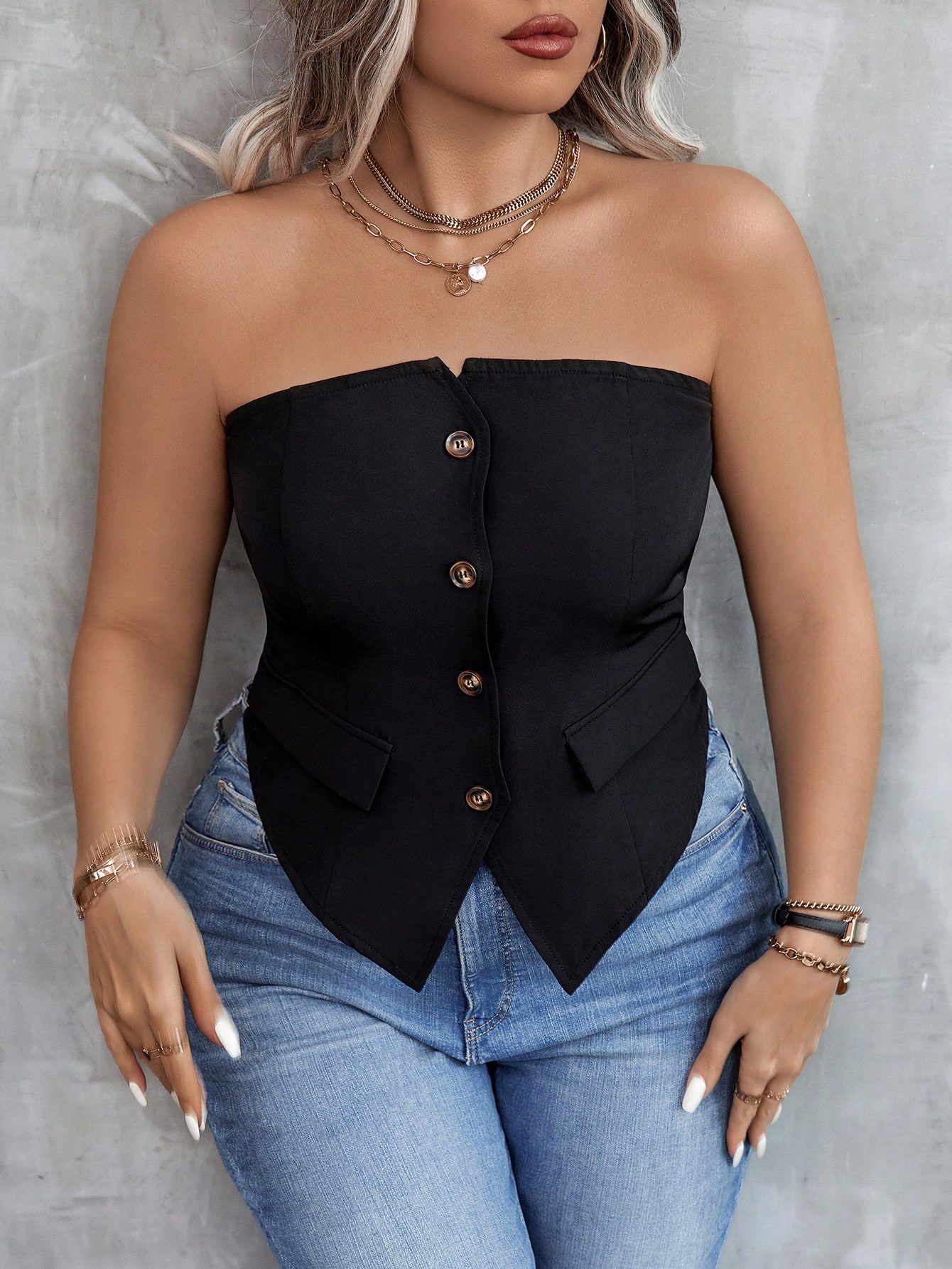 In Casual Plus Size Women Tops