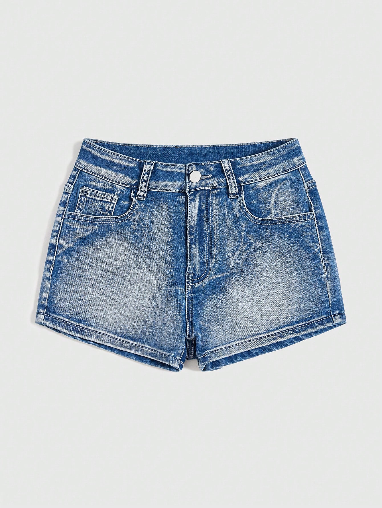 Plus Size Denim Shorts