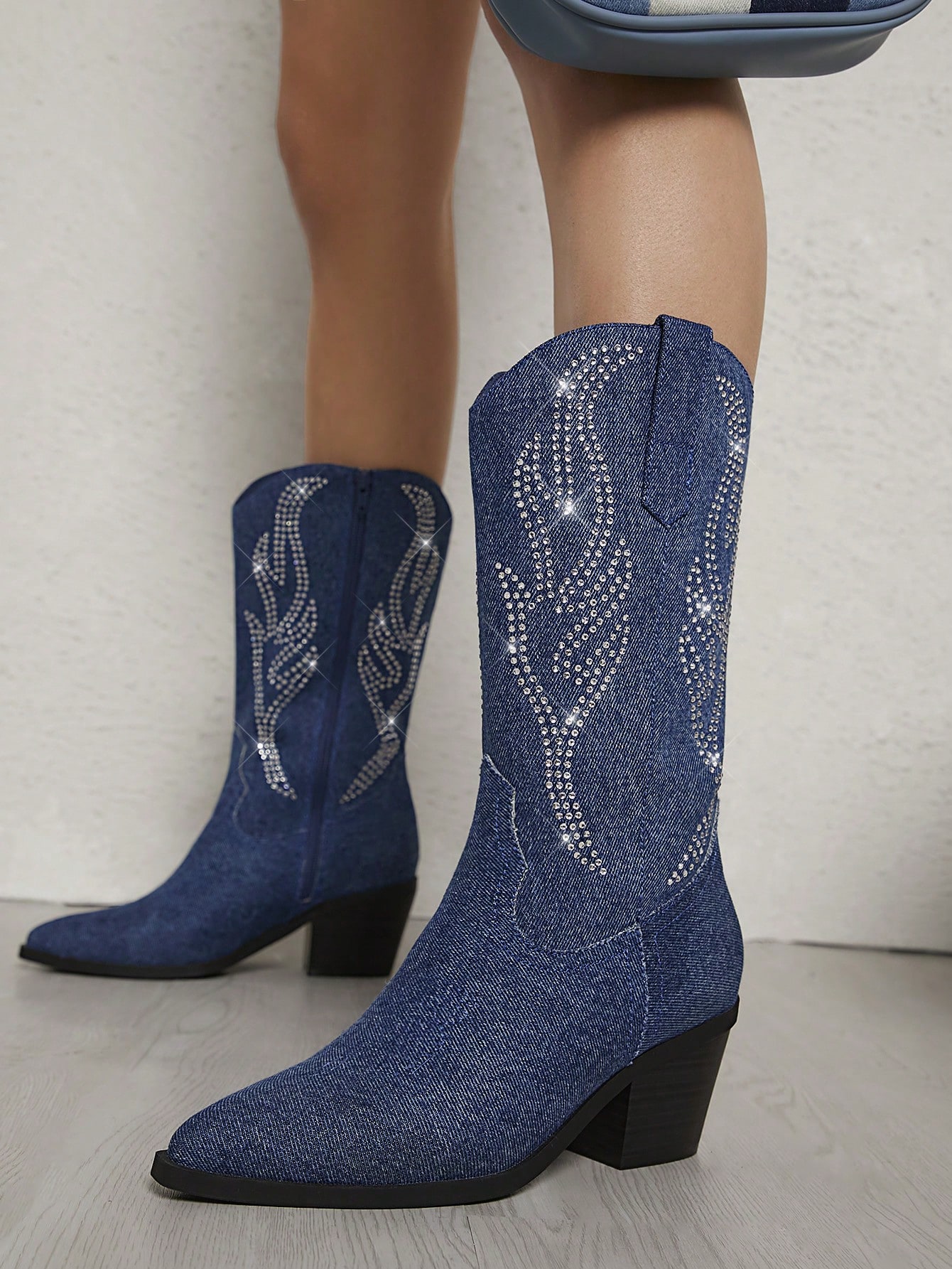 In Blue Women Fashion Boots