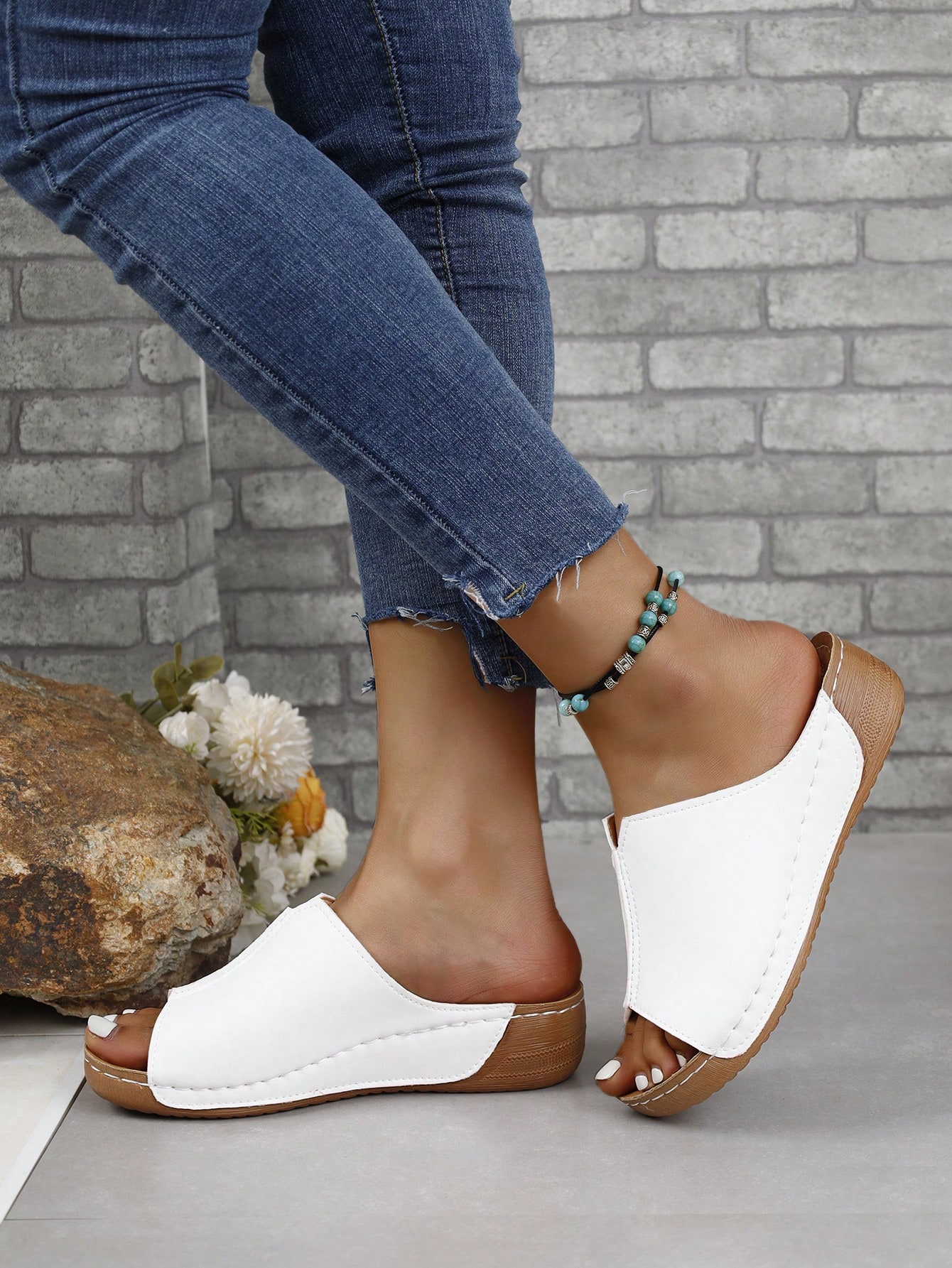 In White Women Platforms & Wedge Sandals