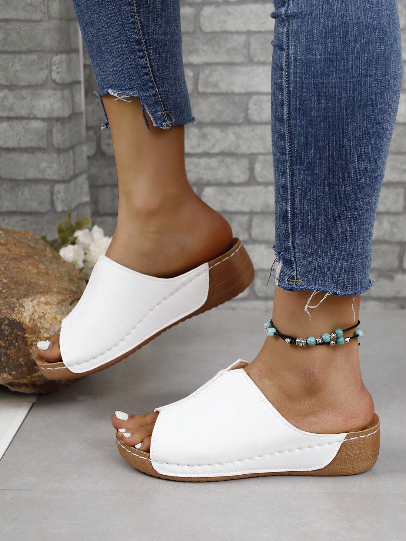 In White Women Platforms & Wedge Sandals